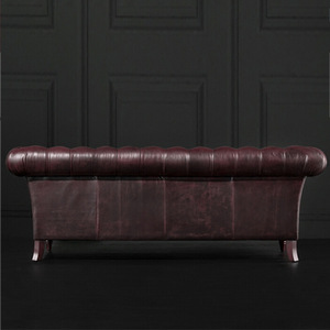 Divano in pelle americana divano Hotel <span class=keywords><strong>Cafe</strong></span> singolo e doppio divano a tre posti combinazione soggiorno divano in pelle - Product Image 6