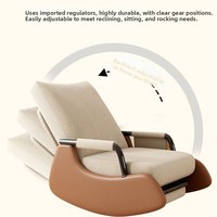 Fauteuil d'appoint ergonomique haut de gamme en tissu doux pour chambre moderne, réception, pliable, inclinable, pour salon