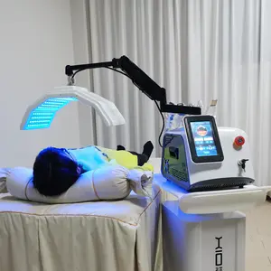 Draagbare 7-kleuren Pdt Led-Gezichtsverlichting Therapie Anti-Veroudering Rood Licht Therapie Machine