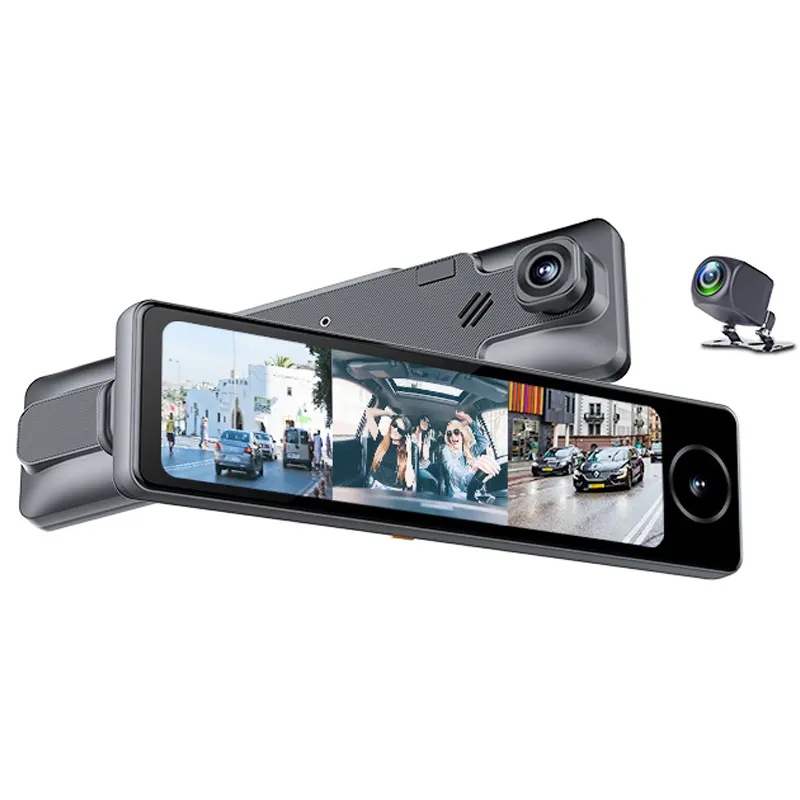 كاميرا داش AKEEYO 10.88 بوصة Ips شاشة HD 1080P ADAS للسيارة 4g Android 3 طرق DVR واي فاي