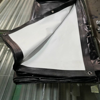 Écran de projection pliable HEYU HD de 72 à 500 pouces en PVC blanc pour la publicité extérieure, écran pliable rapide en tissu sans cadre