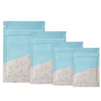 Petits sacs d'emballage auto-scellants en PET, mignons et élégants, pour boîtes mystères, sachets de thé vides, sacs en plastique imprimés