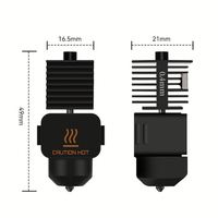 Kit Hotend untuk Bambu Lab A1 Mini Rakitan Hot End Kecepatan Tinggi 0.2/0.4/0.6/0.8mm Nosel Baja Keras Suku Cadang Printer 3D