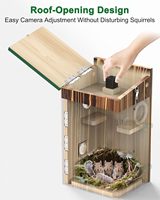 Boîte intelligente pour hamster avec caméra, anti-prédateur, caméra de surveillance pour animaux de compagnie Wi-Fi 2K HD pour la maison des écureuils