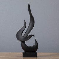 Creative feu flamme Sculpture abstraite polyrésine vie Statue nouveauté cadeau artisanat embellissement accessoires pour bureau décor maison