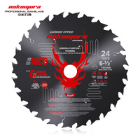 Lames de scie circulaire TCT 165 mm 24 dents à coupe fine, personnalisées OEM DIY, pour scies sans fil, finition du bois