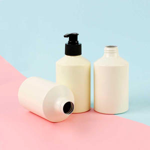 Botellas vacías cosméticas de aluminio Bomba de loción de tornillo de hombro inclinado Botella de spray de champú para lavado corporal - Product Image 5