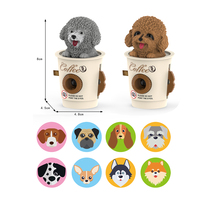 Jouet de projection pour chien Bichon Frise Teddy, projecteur tasse à café, jouet de reconnaissance animale pour tout-petits, jouet d'emmaillotage, jouets pour bébés OEM