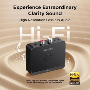 Receptor <span class=keywords><strong>Bluetooth</strong></span> 6.0 <span class=keywords><strong>UGREEN</strong></span> con Adaptador de Audio Inalámbrico de Alta Resolución LDAC con Baja Latencia para Sistemas de Sonido Antiguos/Altavoces/Altavoces con Cable - Product Image 3