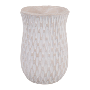 Vaso Rotondo Decorativo in Terracotta con Texture, Accento in Ceramica per Soggiorno e Arredamento Casa - Product Image 4