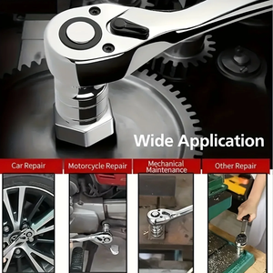 Bộ dụng cụ sửa chữa ô tô gia đình 46 món chuyên nghiệp bao gồm máy mài máy khoan tua vít dụng cụ cầm tay kết hợp hộp cứng 1 Bộ - Product Image 6