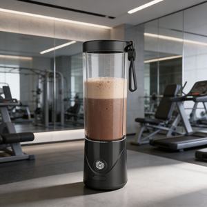 Blender portable USB mains libres 550 ml, batterie longue durée 2000 mAh, utilisation à une touche, 6 lames, broyage de glace, jus de fruits, extérieur - Product Image 6