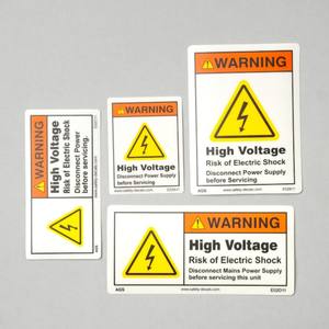 Etiqueta Adhesiva de Seguridad para Desconexión de Alta Tensión, Señalización de Advertencia de Riesgos Eléctricos, Impermeable - Product Image 3