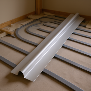 Placa de transferencia de calor de aluminio PEX de 4 pies, flexible, para sistemas de calefacción por suelo radiante, venta al por mayor. - Product Image 2
