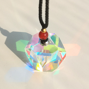 Cubic Glass Prism Sun Catcher Rainbow Refraction Decorative Ornament For Home Window Hanging Modern Style - Product Image 2