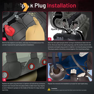 Bougies d'allumage Iridium Platinum pour Toyota Honda VW Nissan Hyundai Kia Dodge Ford Chevrolet Jeep Land Rover Mercedes BMW Audi - Product Image 6