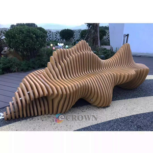 Service Bench Round Curve Bench Design <strong>Ol</strong> Curve Bench Design Public Bench Garden Round Bench OEM - Product Image 2