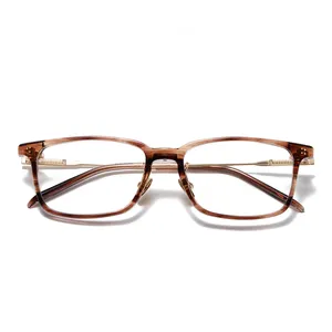 Benyi Custom Logo Women Fashion Eyeglasses Acetate Anti Blue Light Blocking Eyeglasses Glasses Stock Optical Frame