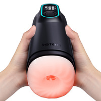 Elektrischer Männlicher Masturbationsstimulator LED-Display Becher Rollenspiel
