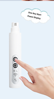Ensemble de tondeuse à ongles et de tondeuse à poils pour animaux de compagnie, tondeuse électrique LED avec fonctions de coupe de poils et de ponçage des ongles réglables