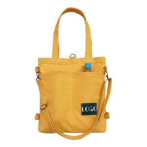 Sac à bandoulière multifonctionnel coréen en toile pour étudiants, sac à dos et sac fourre-tout en toile pour femmes - Product Image 6