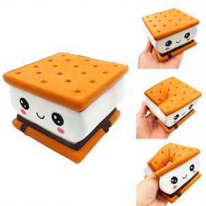 Squishy PU Slow <b>Rebound</b> Sandwich Biscuit with Fragrance Kneading Music Toy China Factory Direct Spot Support Customized - Product Image 3
