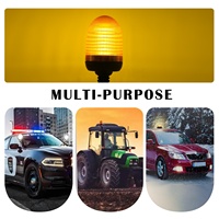 Feux de signalisation de véhicule à LED rotatifs à 360° de haute qualité, fabriqués en usine, avec montage flexible sur tuyau, 80 SMD, IP66, 12-24V, homologués E