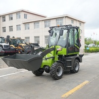 Mini Backhoe Loader 2 Ton untuk Pekerjaan Lanskap Taman, Penggalian Parit, Pemasangan Pipa, dan Pemindahan Tanah