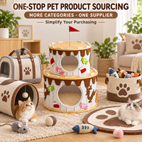 Tour de jeu pour chat en plastique de luxe à hauteur réglable, design multi-niveaux à deux étages, base antidérapante durable, plateforme d'activités pour l'intérieur