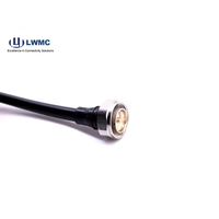 Conector coaxial RF macho Din RF a prueba de agua a 4,3/10 macho para cable coaxial súper flexible 1/2