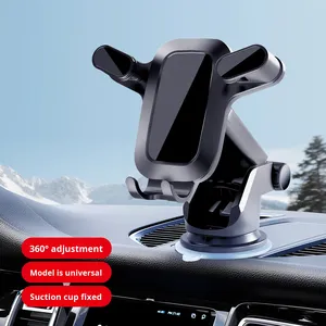 Support de téléphone universel anti-vibration pour grille d'aération de voiture, <span class=keywords><strong>crochet</strong></span> en spirale ABS <span class=keywords><strong>avec</strong></span> ventouse à gravité, compatible <span class=keywords><strong>avec</strong></span> les iPhones 15 Pro Max - Product Image 2