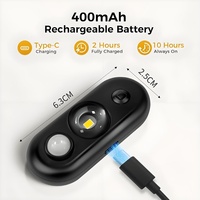 Lampu Malam Magnetik Pintar untuk Lemari Pakaian, Lampu Sensor Otomatis Mini Nirkabel yang Dapat Diisi Ulang