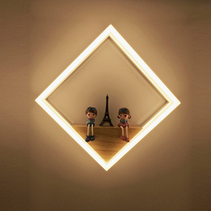 Lámpara de Pared LED Nórdica con Muñecas, Madera Maciza, Redonda, Decoración de Dormitorio, Luz Cálida - Product Image 3