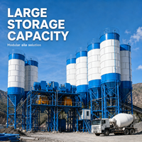 Silo à ciment 80T 100T 150T, réservoir de stockage de poudre pour machines de construction