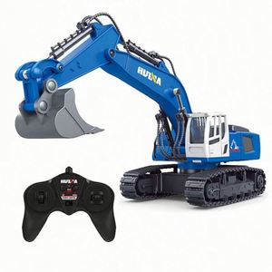 Remote Control Excavator Boys Rc Excavators Metal Shovel for Kids Digging Machine Toys 1/<b>18</b> Scale 2.4Ghz - Product Image 1