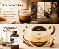 Huile Essentielle de Café Vanillé 30% Assay par Crearoma Guangdong Chine pour Diffuseur de Parfum Hôtelier et Arôme Commercial à Usage Quotidien