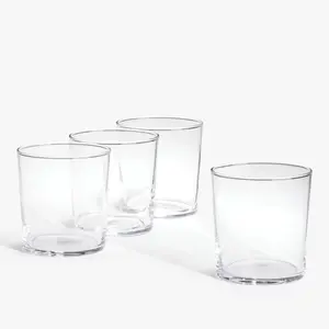 Sıcak satış 380ml içecek bardağı Set 4 içecek bardak cam düğün parti için