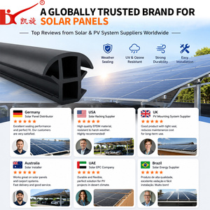 Bande d'étanchéité pour panneaux solaires en EPDM, <span class=keywords><strong>prix</strong></span> d'usine professionnel, taille personnalisée, protection de cadre de montage photovoltaïque, vente en gros - Product Image 5