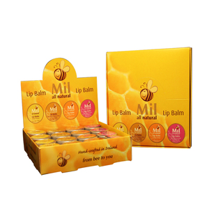 Counter top small cardboard box stand shelf ready display box for candy honey counter display box
