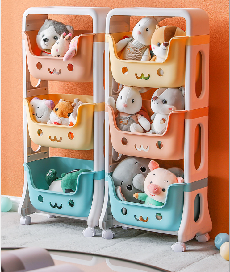 Пластиковая Полка для хранения детских игрушек