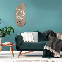 Horloge murale de style moderne, de haute qualité et luxueuse, en forme de maison, avec mouvement super silencieux, pour la décoration murale de la maison ou du bureau.
