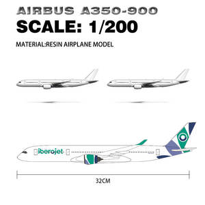 Modelo de Avión <span class=keywords><strong>Airbus</strong></span> <span class=keywords><strong>A350</strong></span>-<span class=keywords><strong>900</strong></span> de Iberojet Airlines a Escala 1:200, Regalo, Decoración de Escritorio - Product Image 3
