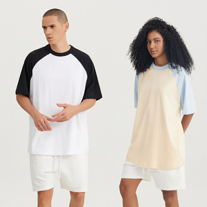 เสื้อยืด240Gsm ผ้าฝ้ายแท้แขนแร็กแลนตัดกันโลโก้ตามสั่ง - Product Image 1