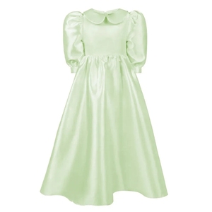 Vestidos de Niña de las Flores Blancos Personalizados para Bodas, Media Manga, Satén, Largo hasta el Suelo, Sencillos y Elegantes, <span class=keywords><strong>Vestido</strong></span> de <span class=keywords><strong>Primera</strong></span> Comunión para Niñas - Product Image 2