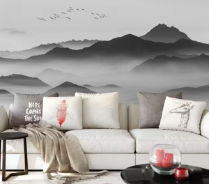 Papier peint 3D noir personnalisé pour la décoration murale de la maison et des restaurants Nouveau produit - Imperméable Style chinois <span class=keywords><strong>Etagere</strong></span> Murale - Product Image 3