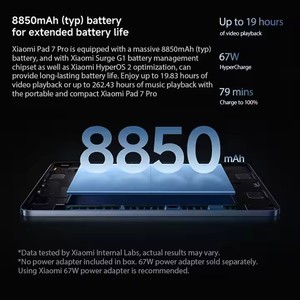 Versión Global <span class=keywords><strong>Pad</strong></span> 7 <span class=keywords><strong>Pro</strong></span> Snapdragon 8s Gen <span class=keywords><strong>3</strong></span> Cuatro Altavoces Pantalla de 11.2" Wi-Fi 7 Batería de 8850mAh Asistente de Google AI Tablet PC - Product Image 5