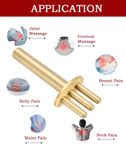 Masajeador de puntos de meridianos magnéticos tradicional, dispositivo de belleza de drenaje de ácido linfático de acupresión, magnetoterapia, horquilla de pluma GUASHA - Product Image 6
