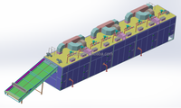 Volautomatische Doorlopende Transportband Gaasbanddroger Voor Fruit En Groente Drogen Voedsel Dehydratatiemachine