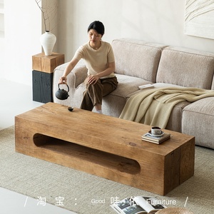 Panca Lunga in Legno di Pino Massiccio per Cambio Scarpe, <span class=keywords><strong>Tavolino</strong></span> da Caffè, Senza Necessità di Montaggio, per Piccoli Appartamenti, Soggiorno, Casa Vacanze - Product Image 2