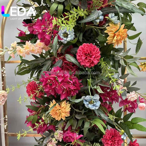 Camino de Mesa de Flores Artificiales de Seda Hechas a Mano LEDA, Color Personalizado, Arreglo Floral para Bodas, Camino de Mesa para Decoración del Día de la Madre - Product Image 2